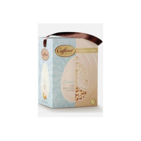 UOVO CAFFAREL BIANCO CON NOCCIOLE