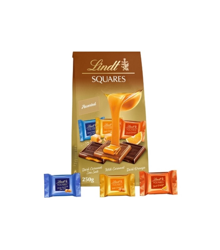 LINDT SQUARES RIPIENO 16GR