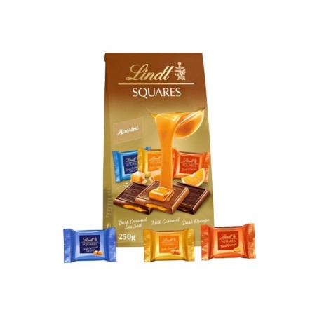 LINDT SQUARES RIPIENO 16GR