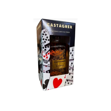 GRAPPA CASTAGNER 3 ANNI + CARTE POKER