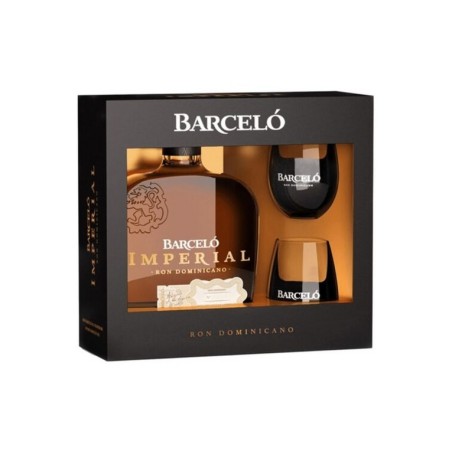 RUM BARCELO' IMPERIAL CON 2 BICCHIERI